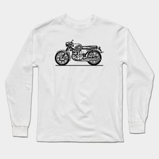 C72 Super Sport Bike Sketch Art Long Sleeve T-Shirt